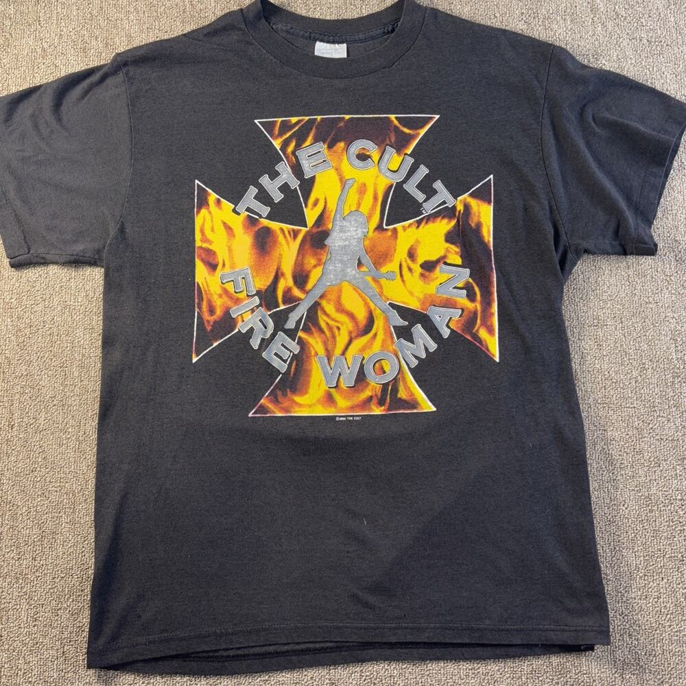 The Cult 1989 Sonic Tempe Fire Woman T-shirt Large Single Stitch Spring Ford